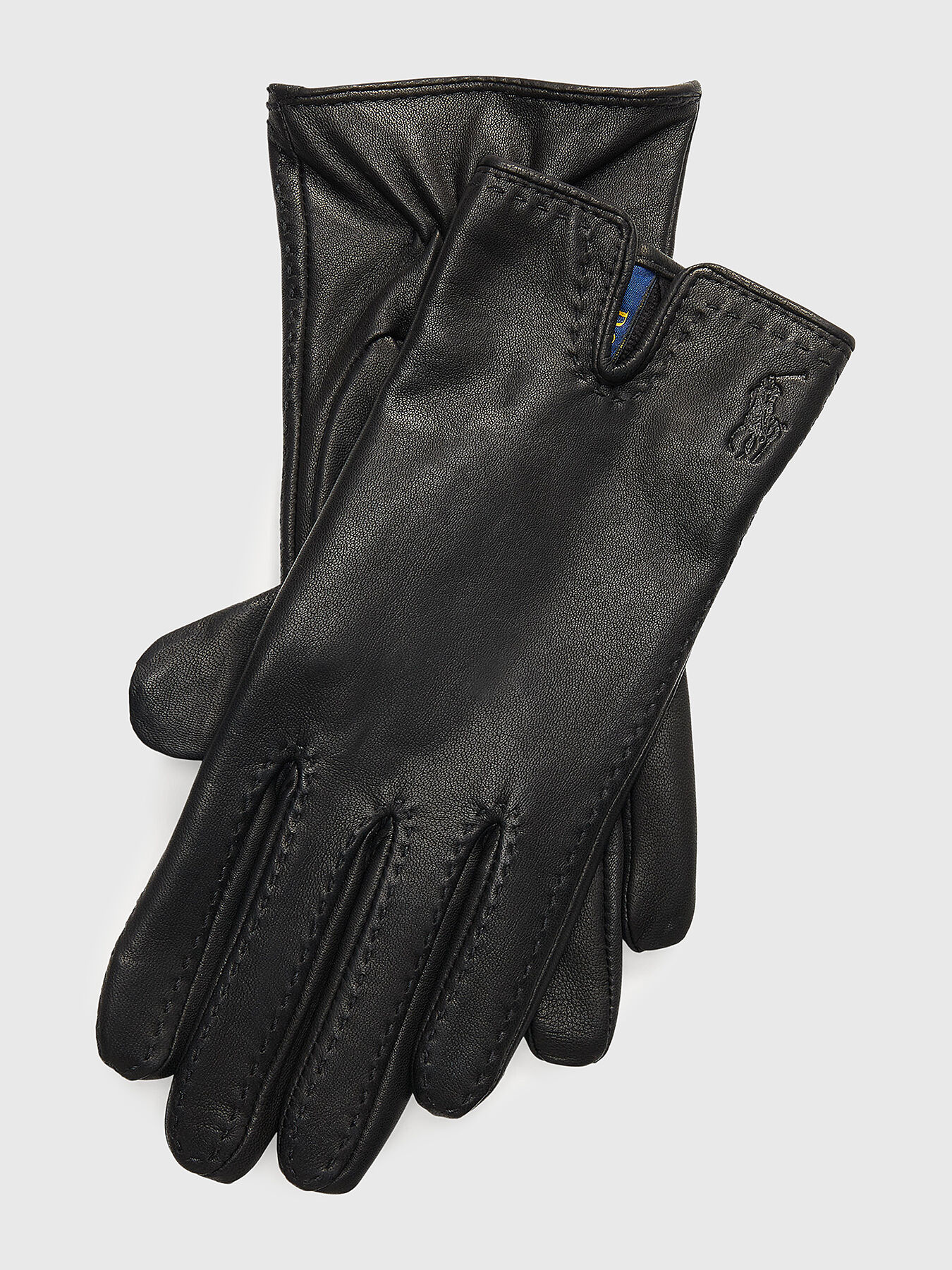 Black leather gloves brand POLO RALPH LAUREN Globalbrandsstore en