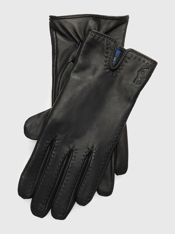 Черни кожени ръкавици  - 1