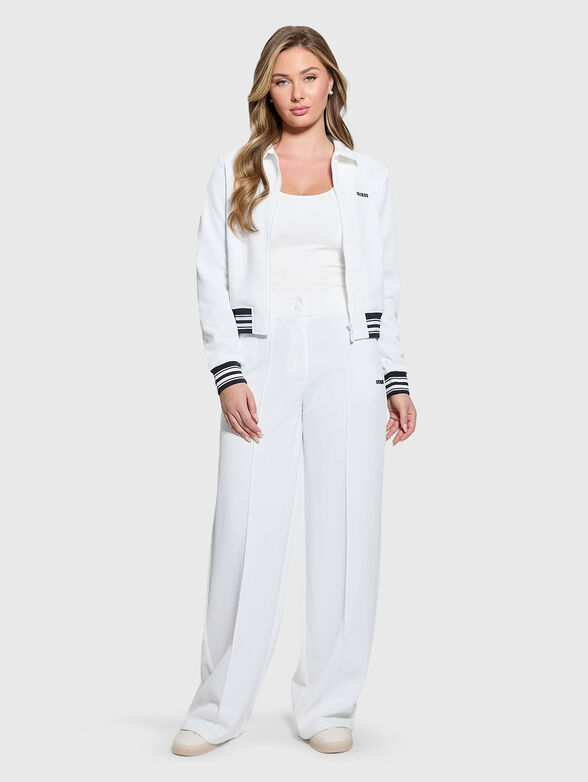 AMARYLLIS zip up logo sweatshirt - 2