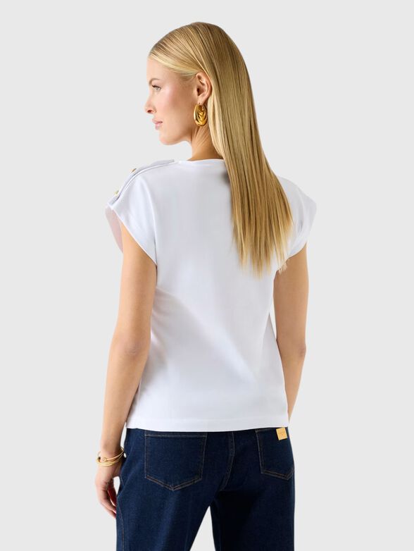 T-shirt with accent buttons - 3