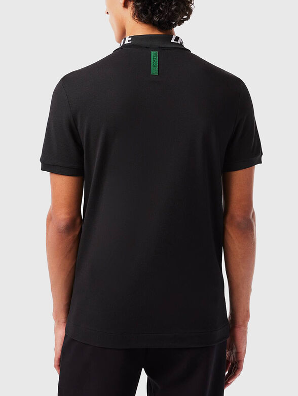 Contrast logo-print polo shirt  - 4