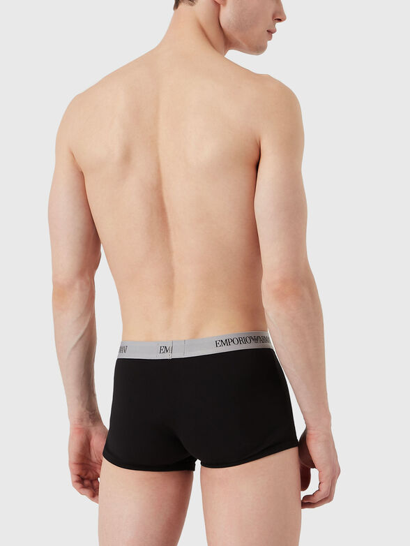 Set of three boxers with logo in cotton - 3