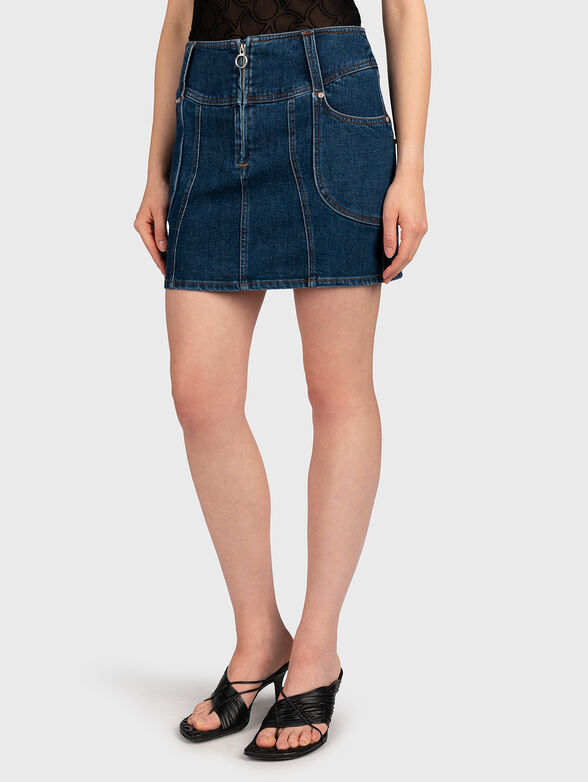 Blue denim skirt - 0