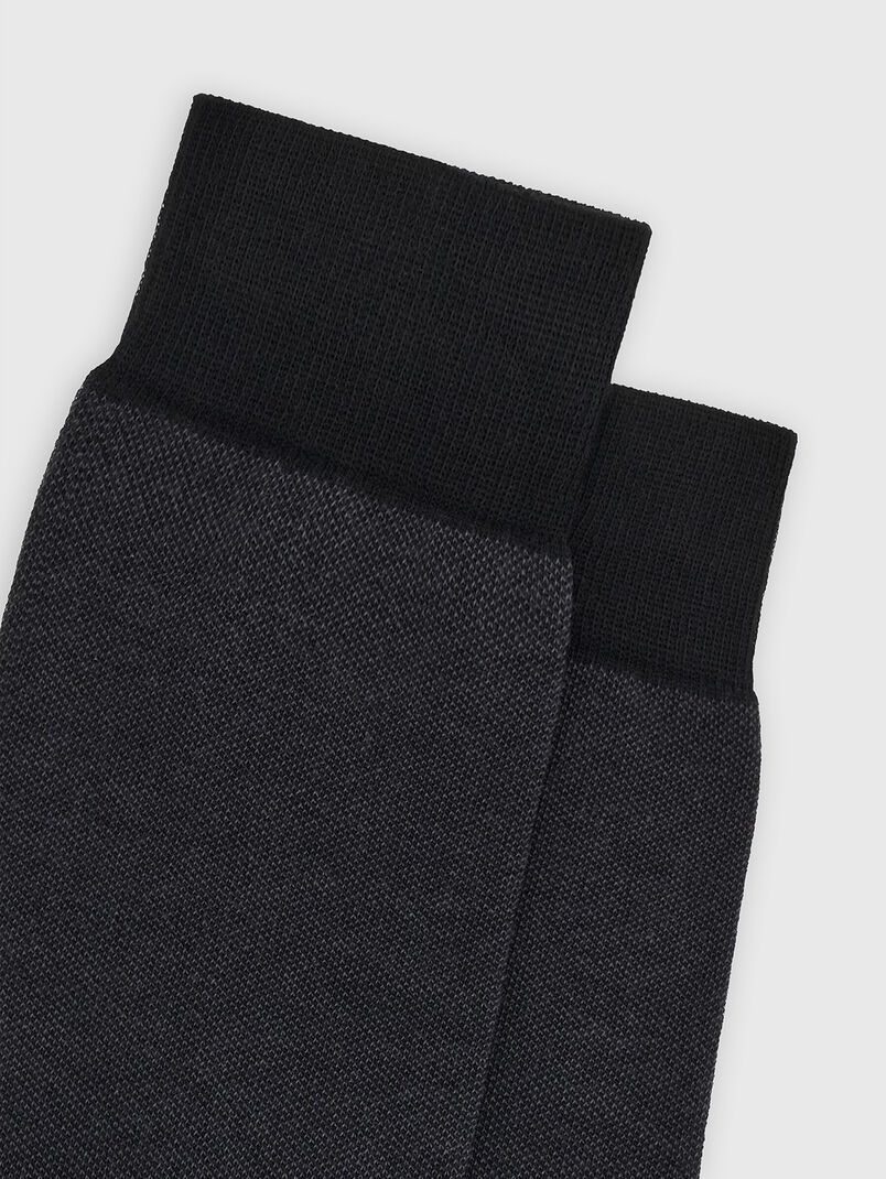 Black cotton socks - 3