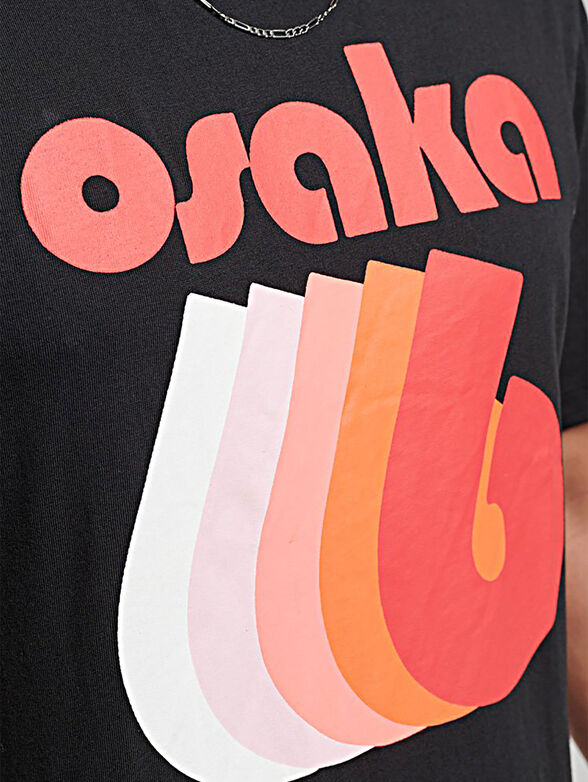 CODE OSAKA LOGO cotton T-shirt - 3