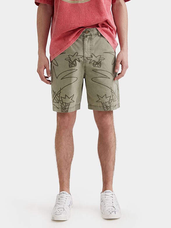FRED blue shorts with print - 1