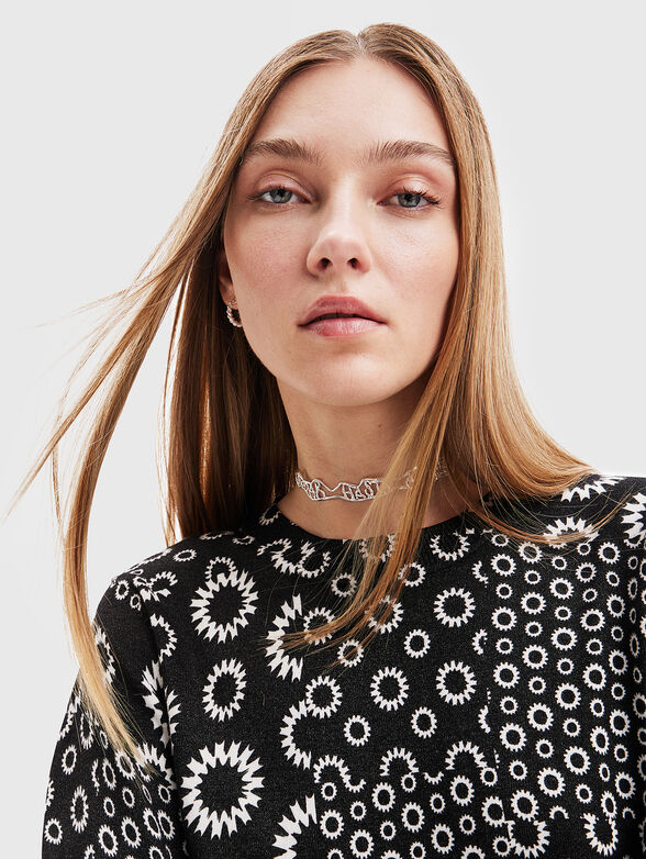 LUKA sweater with geometric patchwork - 4