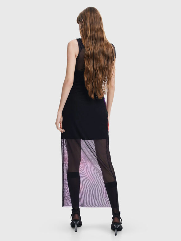 Sleeveless floral print dress - 2