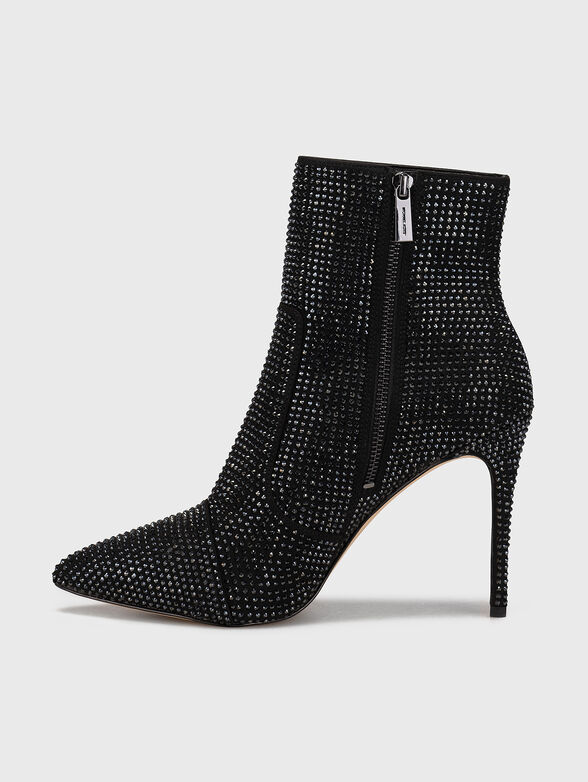 RUE ankle boots with applied rhinestones - 4