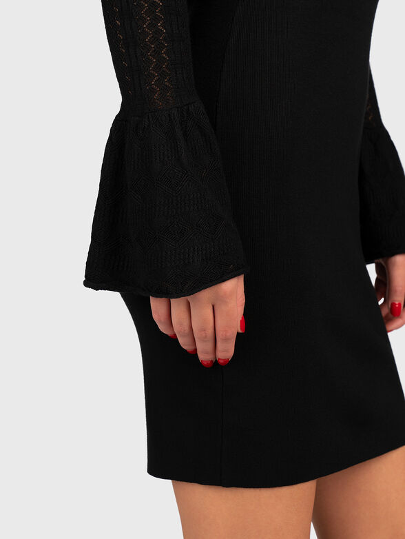 Black knitted dress  - 4