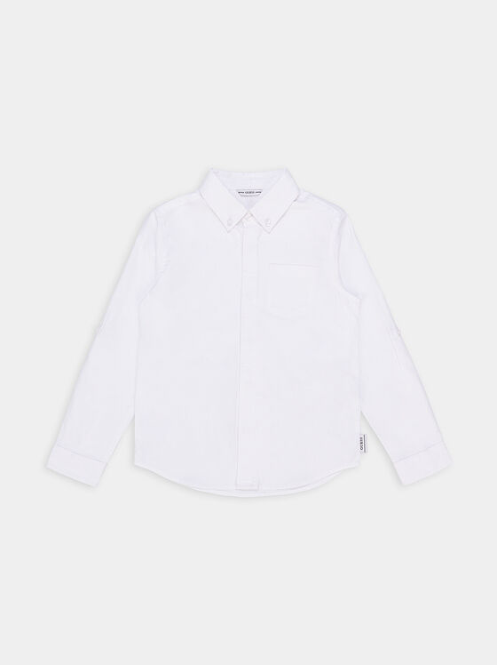 Бяла памучна риза - 1