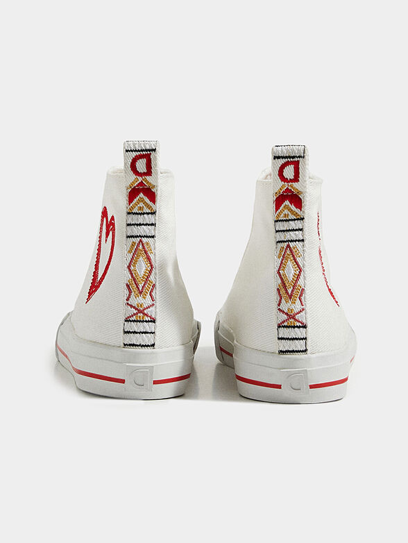 BETA high sneakers with heart embroidery - 3