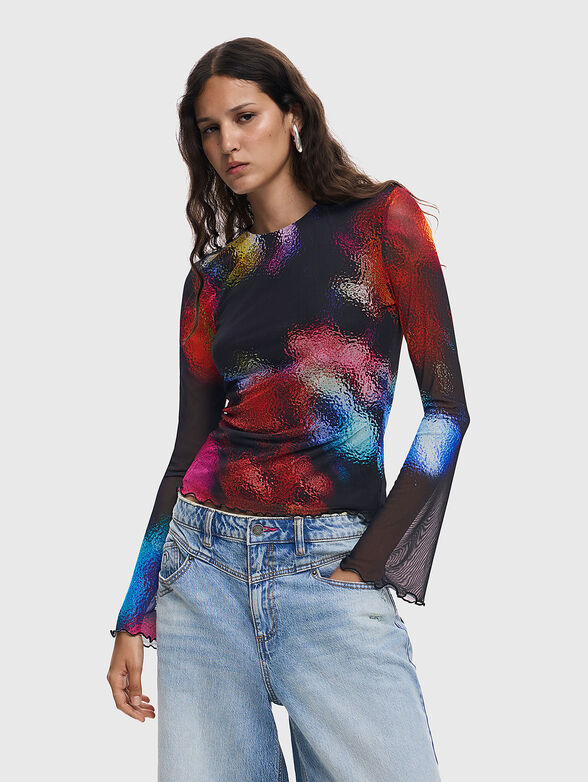 HYDRANGEA-LACROIX blouse - 1