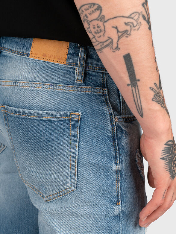 ARGON light blue denim shorts - 3