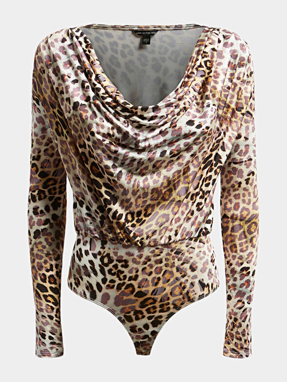 Bodysuit with leopard print  - 4