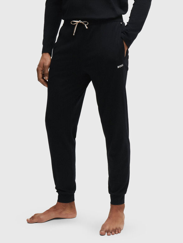 Cotton tracksuit with logo - 1