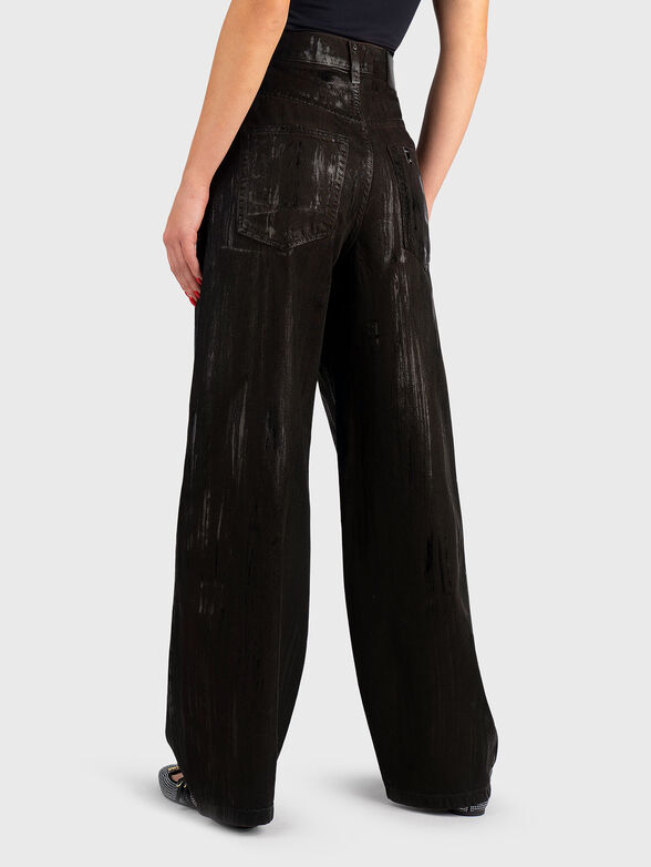 High waisted wide leg jeans - 2
