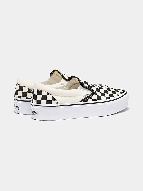 Slip-on sneakers with checked print - 3