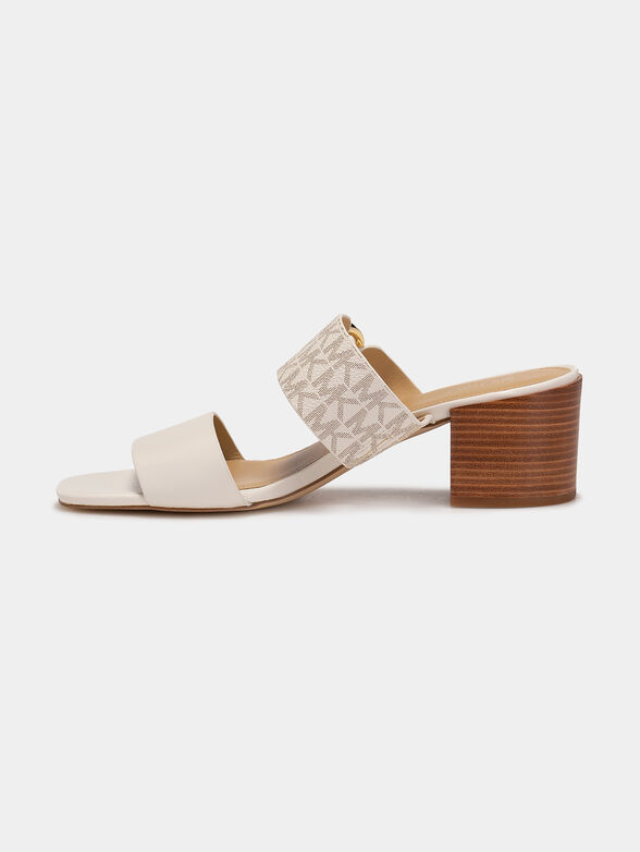 Sandals with monogram logo print  - 4