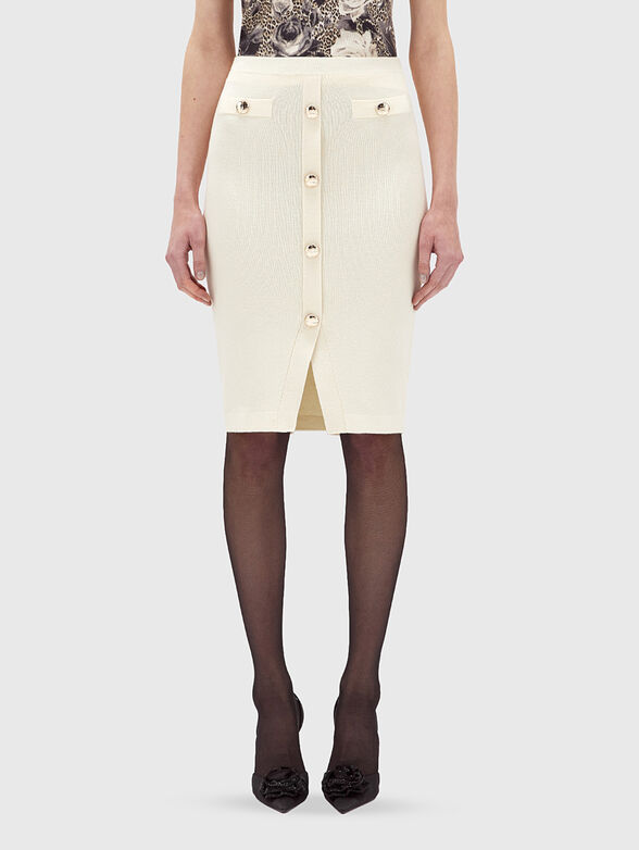 Midi skirt with buttons - 1