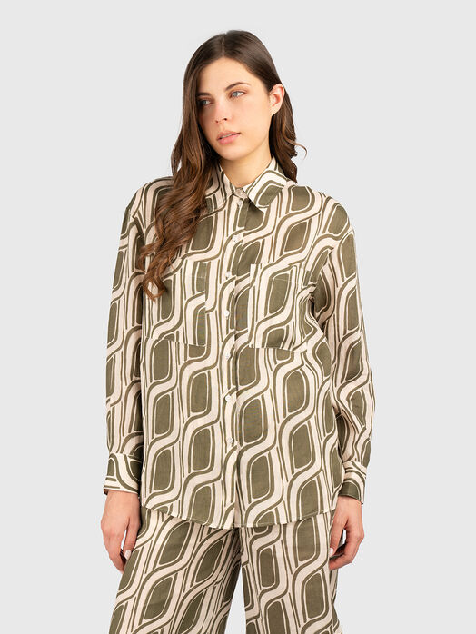 Long sleeve shirt with print