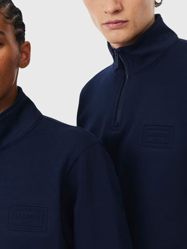 Cotton sweatshirt with zipper - 4