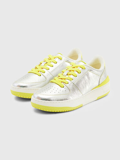 METRO SILVER silver sports shoes - 3