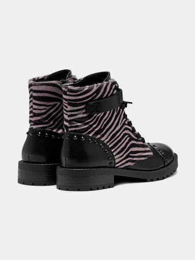 HALEIGHA Boots with faux pony hair details - 3