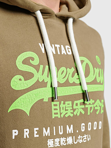 VINTAGE sweatshirt with logo print - 5