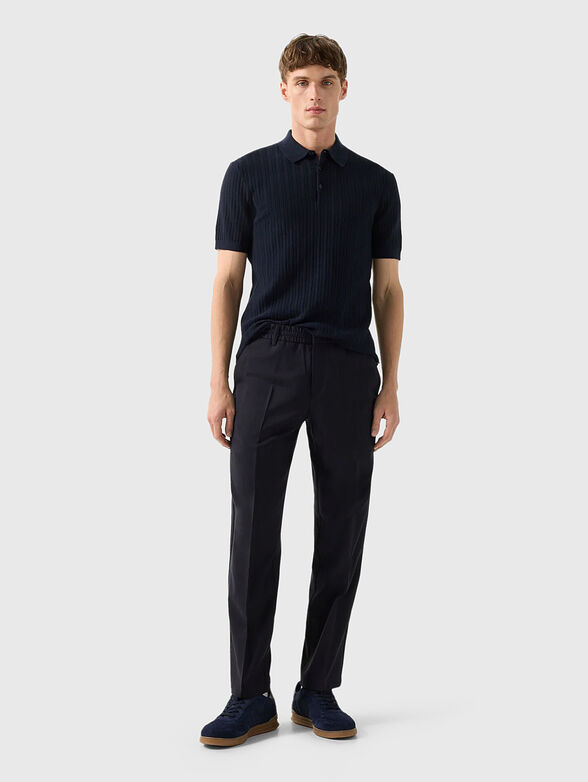 TOBIAS knitted polo shirt with short sleeves - 2