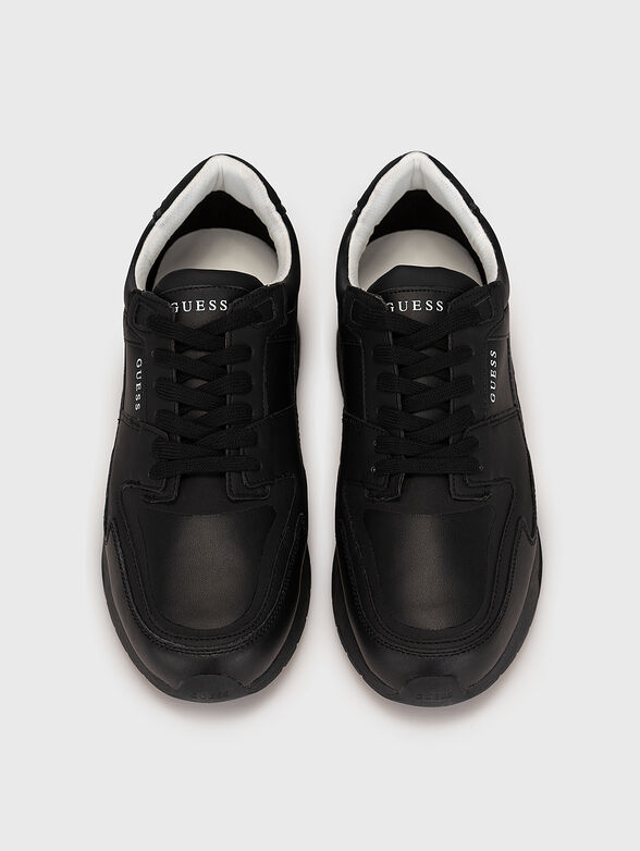 ENNA II black sports shoes with logo accent - 6