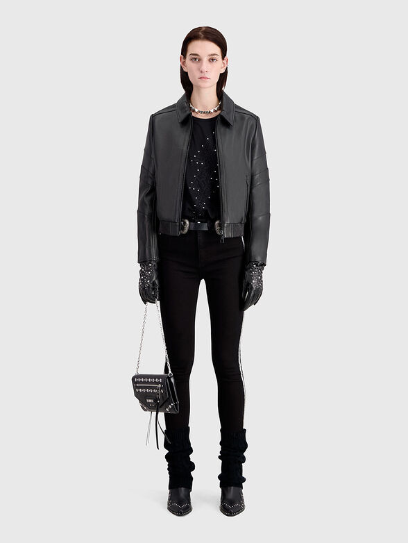 Black biker jacket  - 1