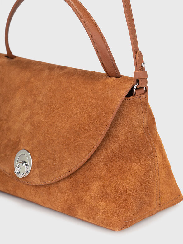 Suede bag with long strap - 5