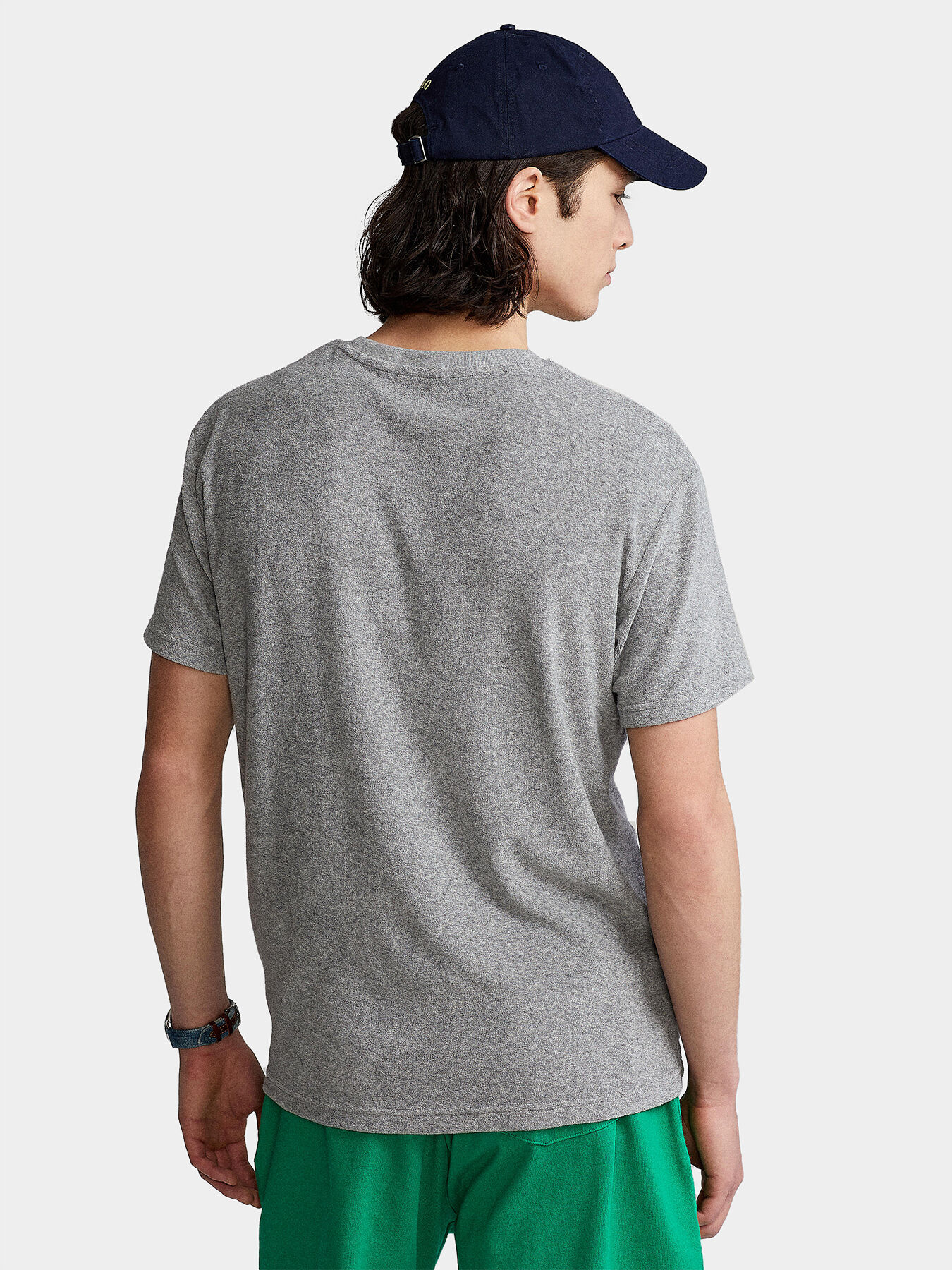 Grey T-shirt with logo brand POLO RALPH LAUREN