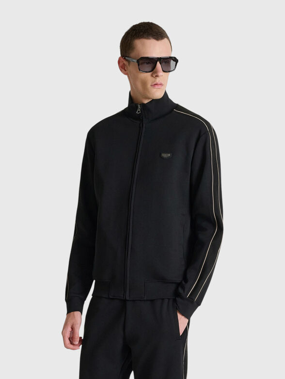 Black sweatshirt with logo - 1