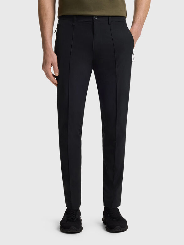 Black slim-fit pants - 1