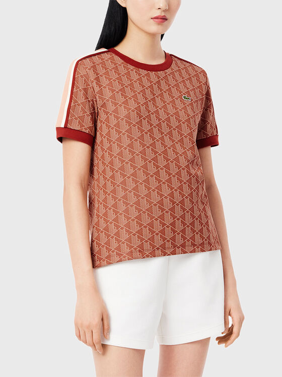 Тениска с монограмен принт - 1