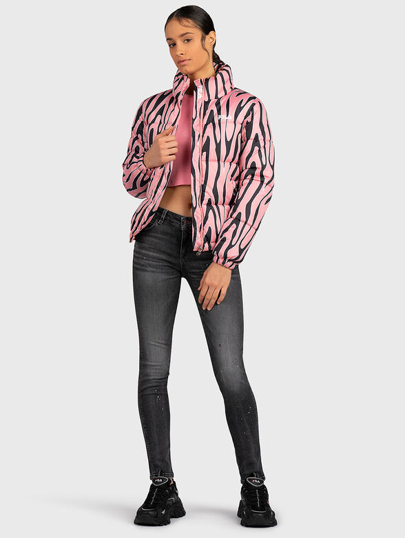 ENID padded jacket with accent print - 4