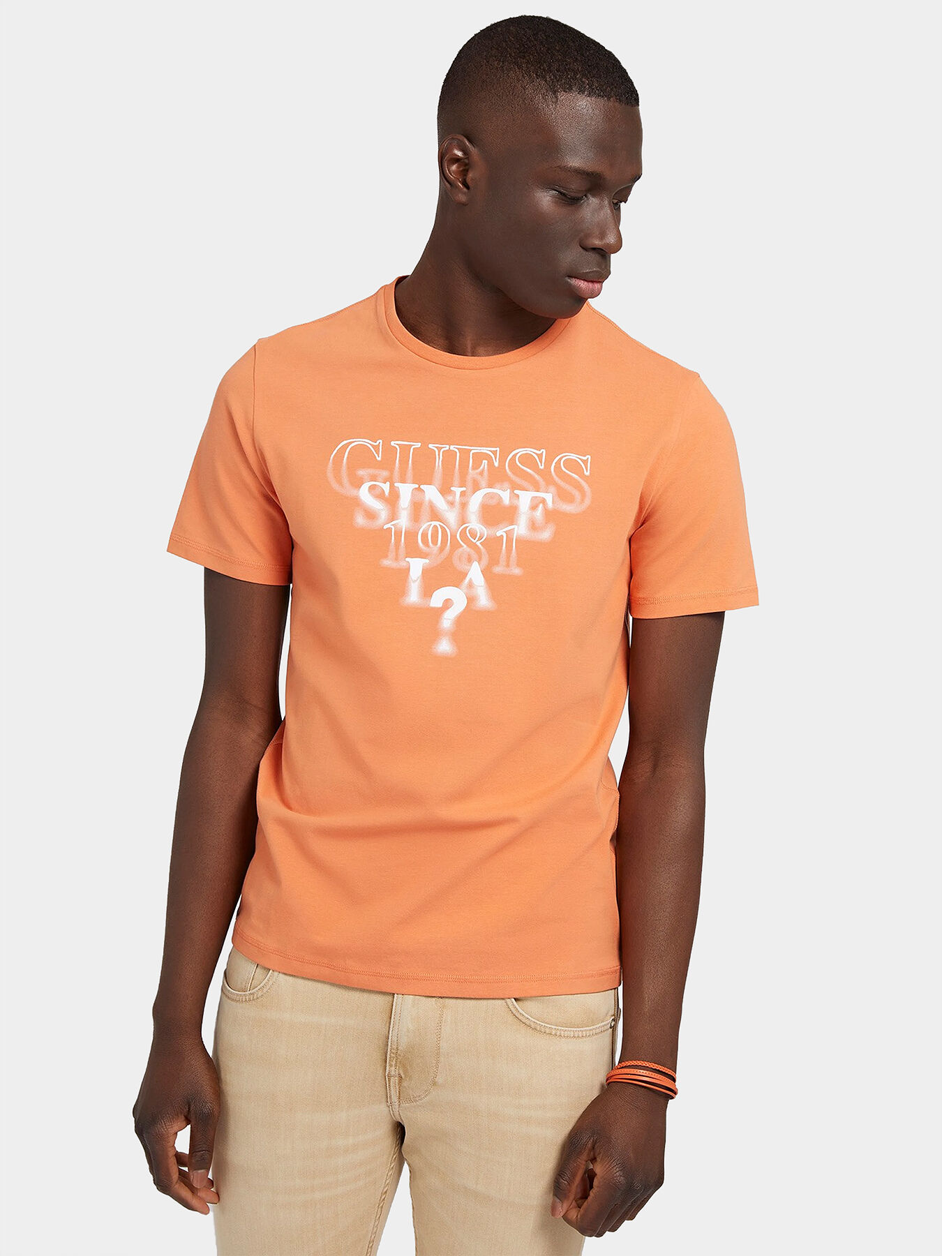 Guess orange t shirt 2025