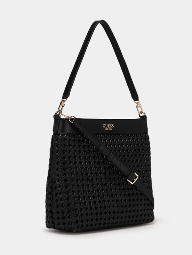 SICILIA hobo bag with knitted texture - 4