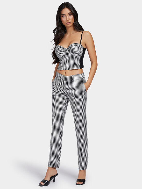 ZOE Chino pants with checkered print - 2