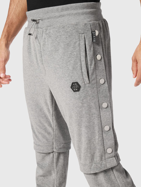Logo accent jogging trousers in black  - 3