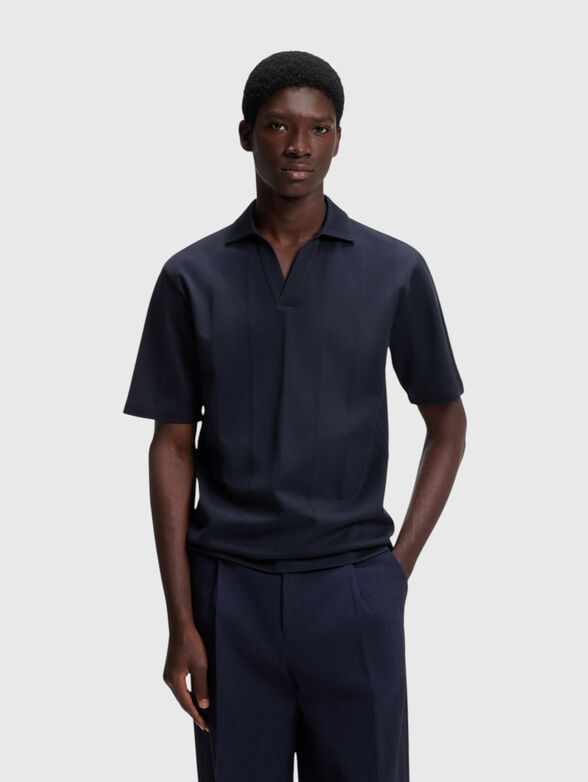Dark blue polo shirt - 1