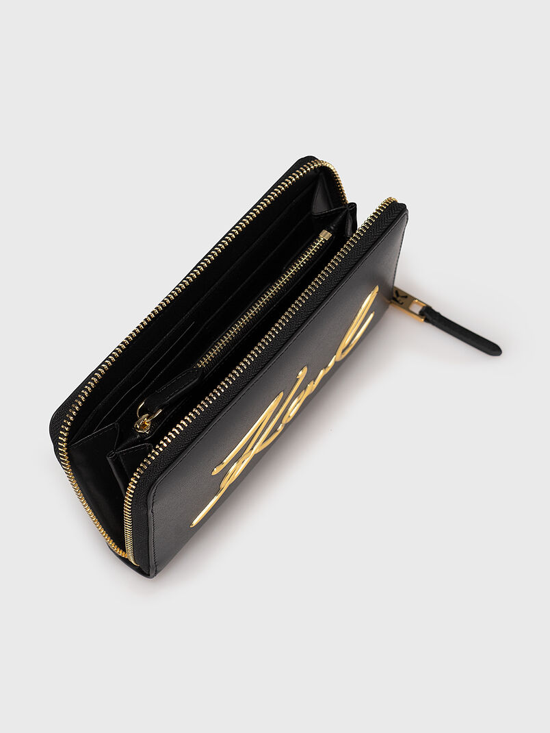 K/SIGNATURE black purse with logo accent - 3