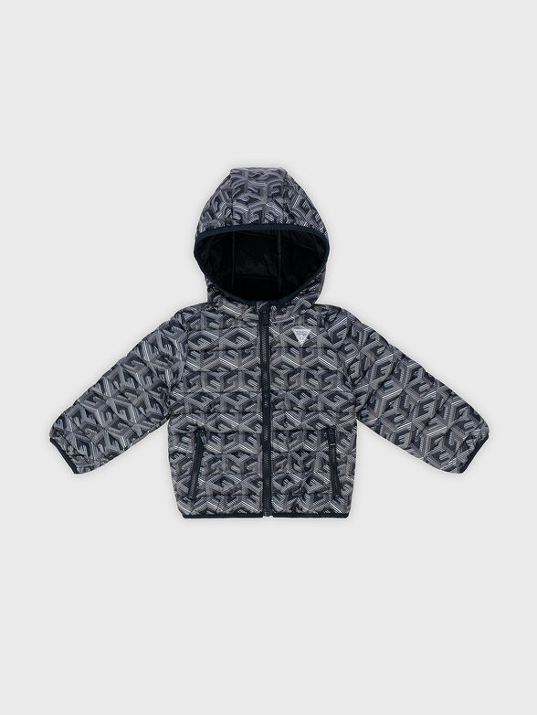 Jacket with monogram logo print - 1