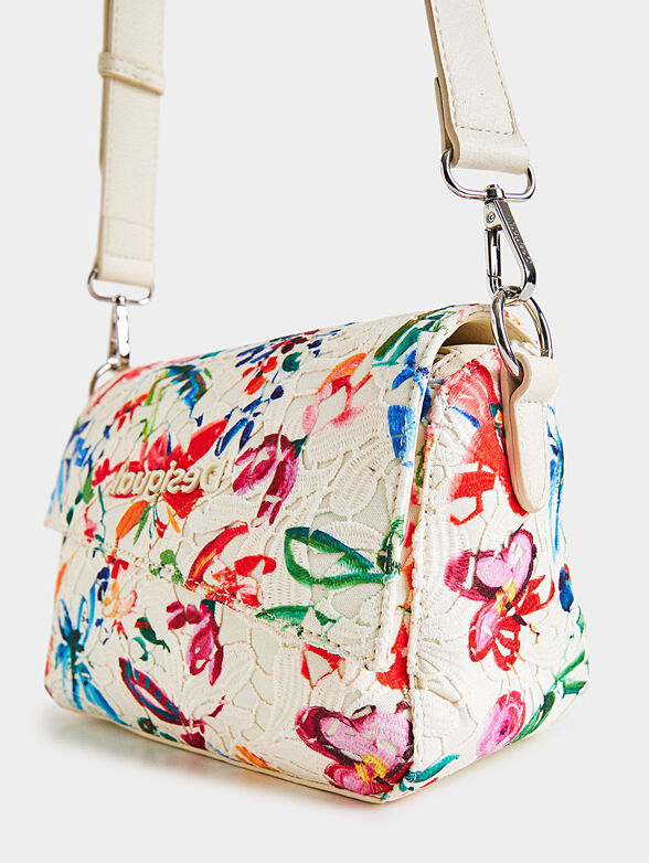 Crossbody bag with floral print - 5