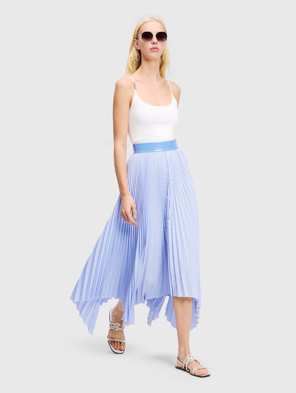 Asymmetric pleated skirt - 4