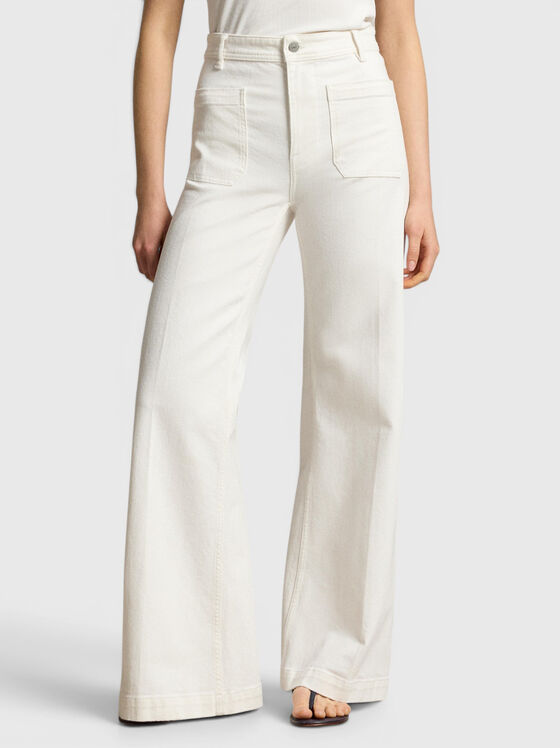 White denim pants - 1