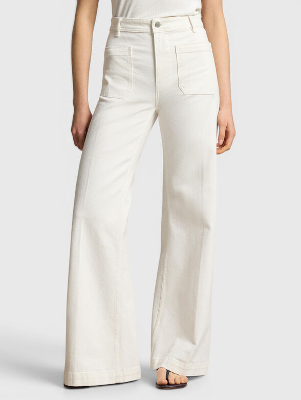 White denim pants - 1