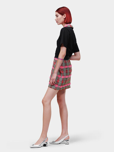 Boucl&eacute; mini skirt - 4